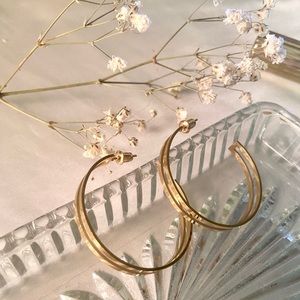 18k gold plated Gold hoop earrings